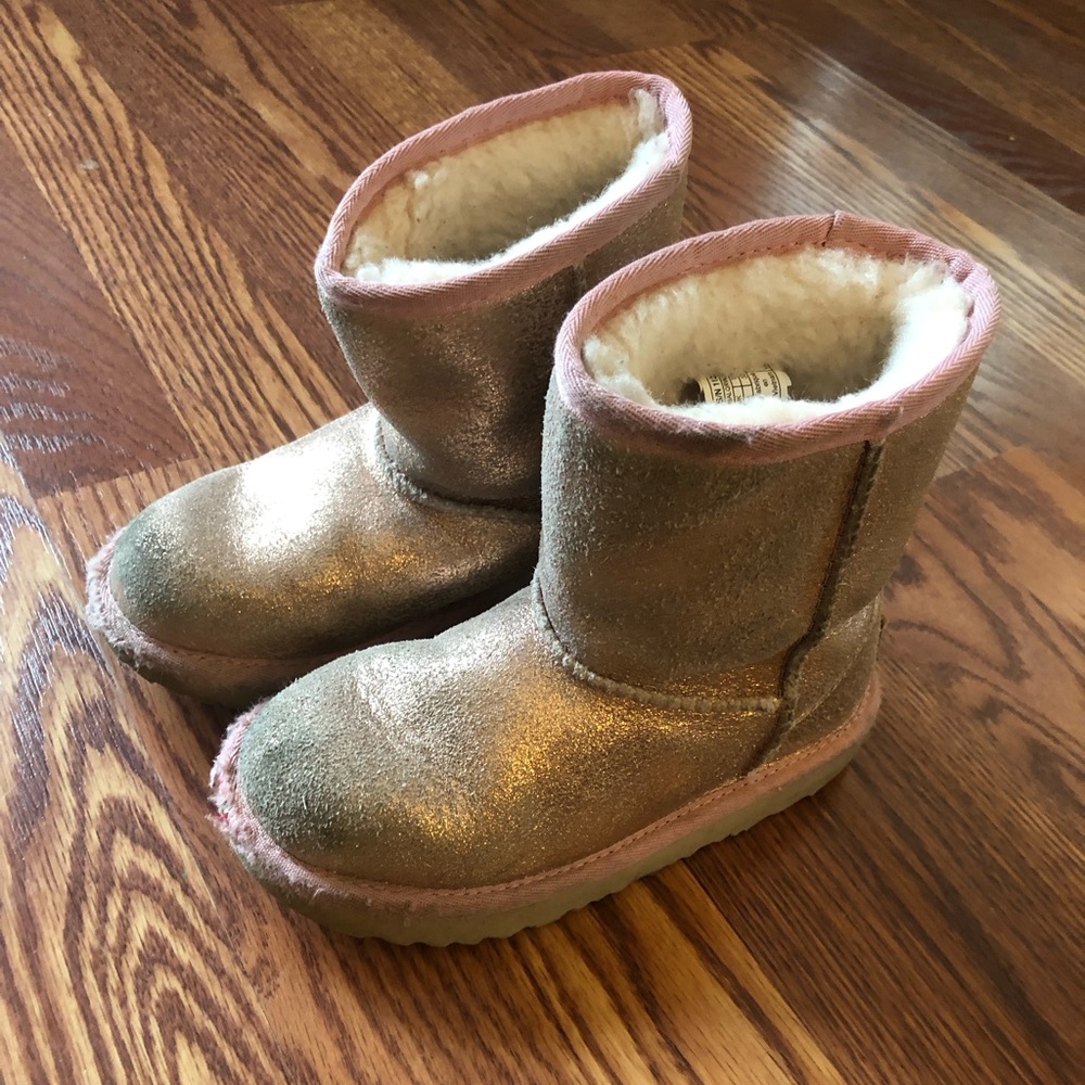 UGGs size 12, pink sparkle, used but lots of life!